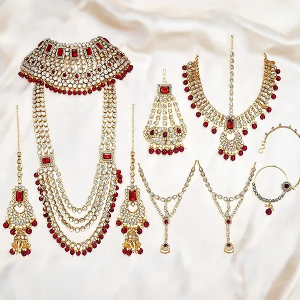 Gold_And_Red_Jewellery_Set_Alloy_For_Women_Pack_Of_1