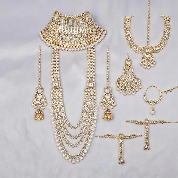 White_Jewellery_Set_Alloy_For_Women_Pack_Of_1