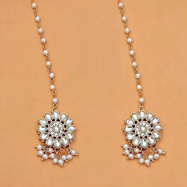 Gold_And_White_Matha_Patti_Alloy_For_Women_Pack_Of_2