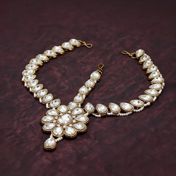 White_Matha_Patti_Alloy_For_Women_Pack_Of_1