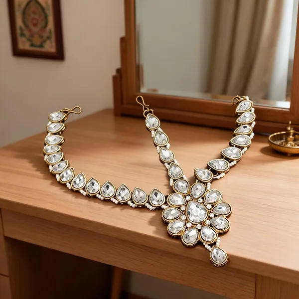 White_Matha_Patti_Alloy_For_Women_Pack_Of_1