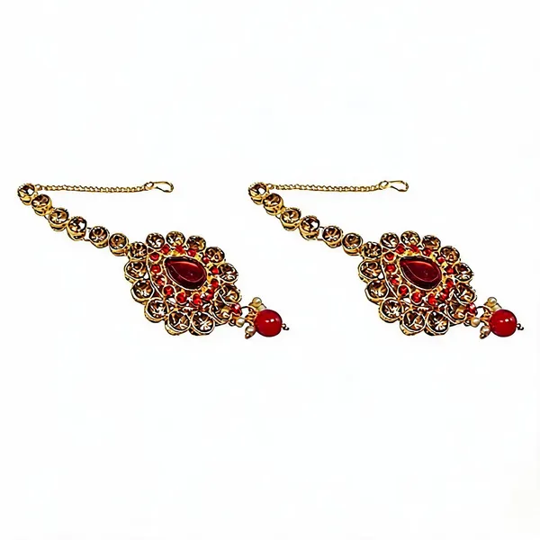 Gold_And_Maroon_Maang_Tikka_Alloy_For_Women_Pack_Of_2