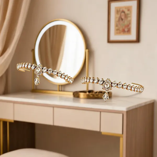 Gold_And_White_Matha_Patti_Alloy_For_Women_Pack_Of_2