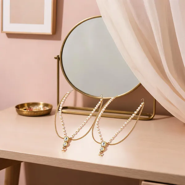 Gold_And_White_Matha_Patti_Alloy_For_Women_Pack_Of_2