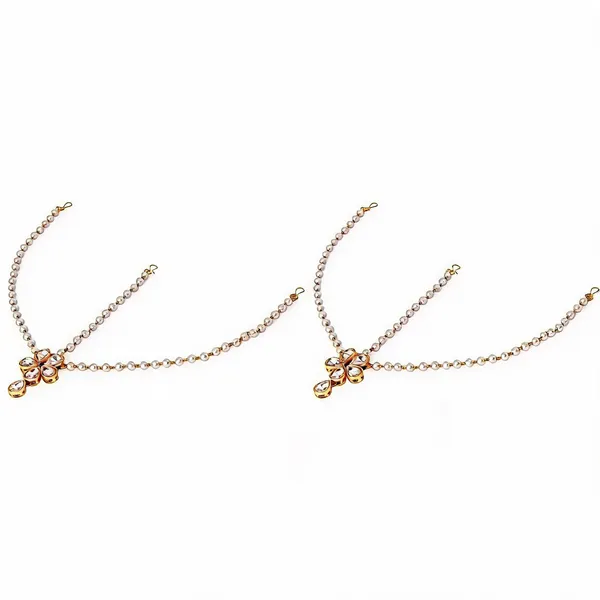 Gold_And_White_Matha_Patti_Alloy_For_Women_Pack_Of_2