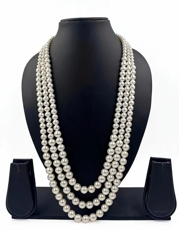 White_Necklace_Alloy_For_Unisex_Pack_Of_1