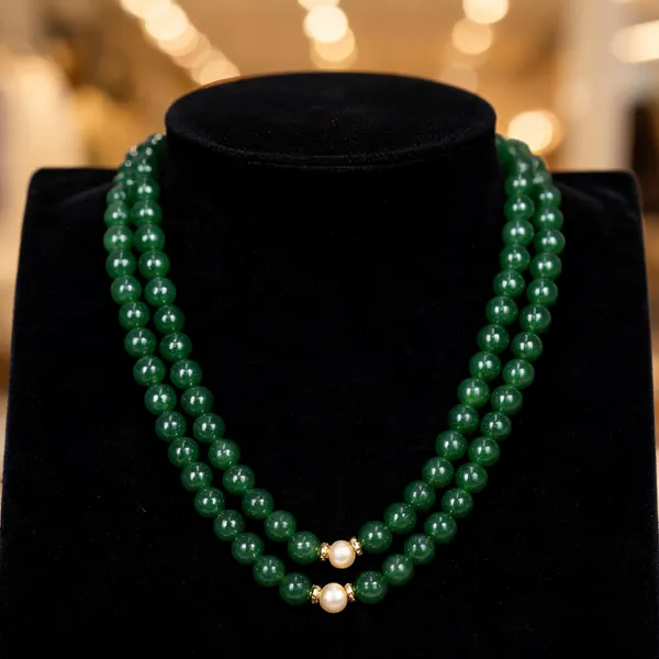 Green_Layered_Necklace_Alloy_For_Unisex_Pack_Of_1