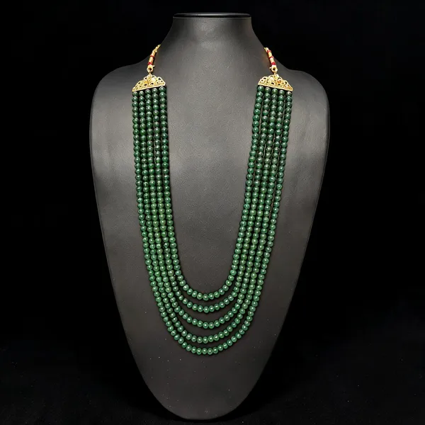 Green_Layered_Necklace_Alloy_For_Unisex_Pack_Of_1