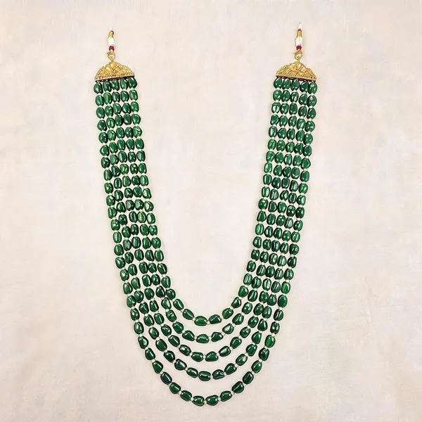 Green_Layered_Necklace_Alloy_For_Unisex_Pack_Of_1