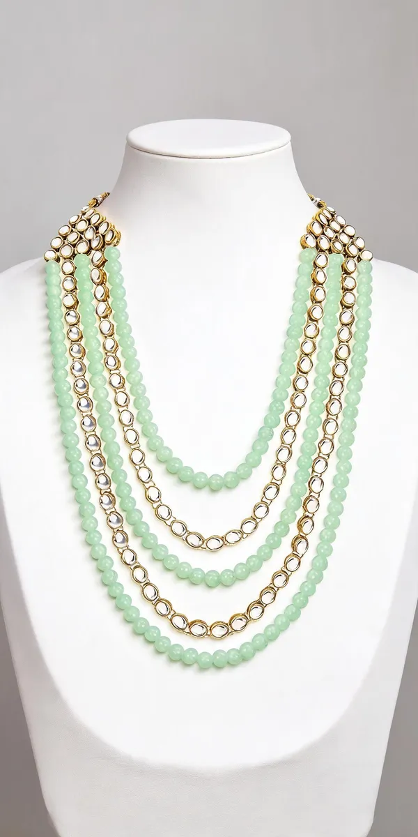 Gold_And_Lime_Necklace_Alloy_For_Unisex_Pack_Of_1