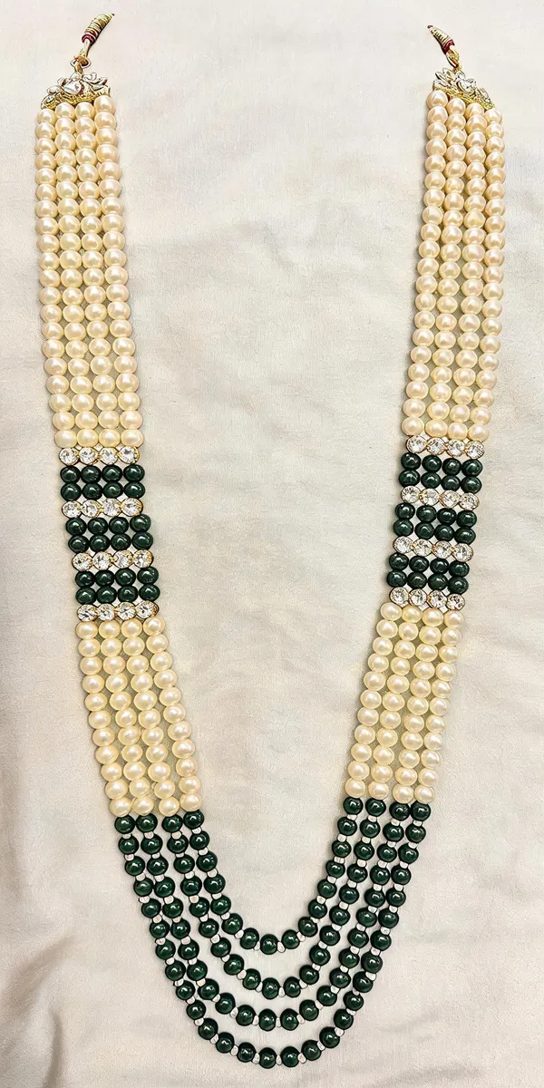 Green_Layered_Necklace_Alloy_For_Unisex_Pack_Of_1