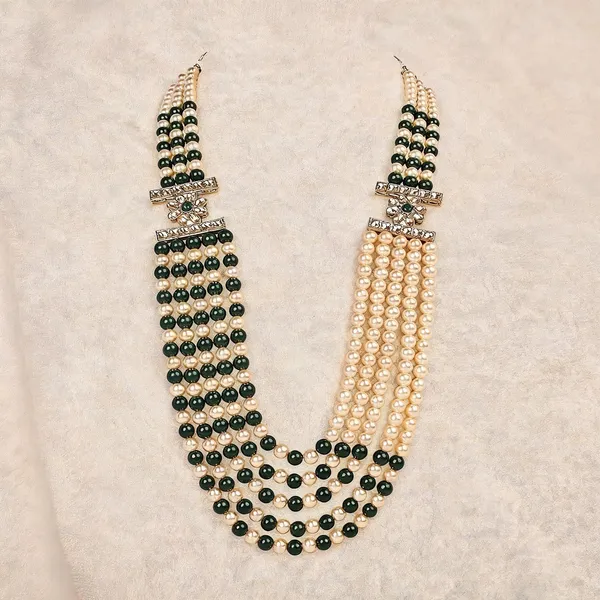 Green_And_Copper_Layered_Necklace_Alloy_For_Unisex_Pack_Of_1