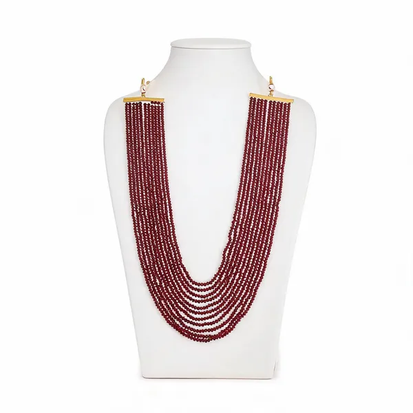 Maroon_Layered_Necklace_Alloy_For_Unisex_Pack_Of_1