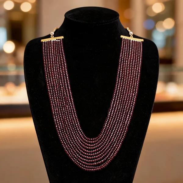 Maroon_Layered_Necklace_Alloy_For_Unisex_Pack_Of_1