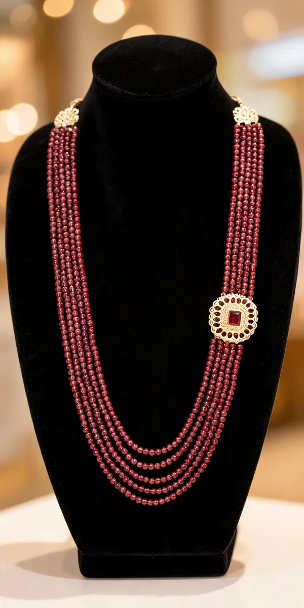Maroon_Necklace_Alloy_For_Unisex_Pack_Of_1