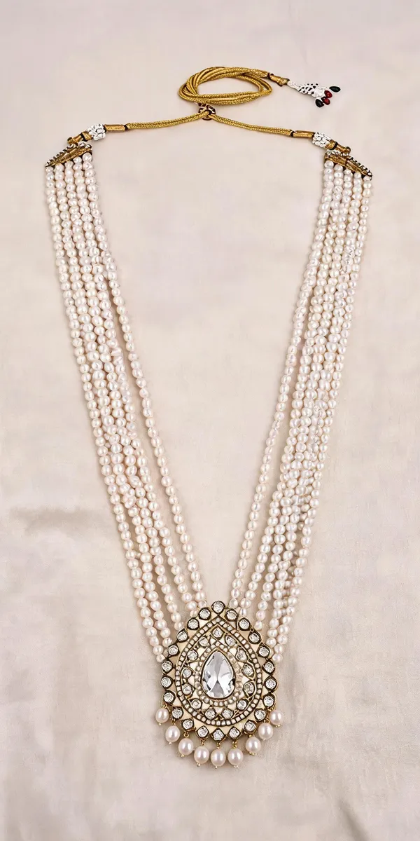White_Necklace_Alloy_For_Unisex_Pack_Of_1