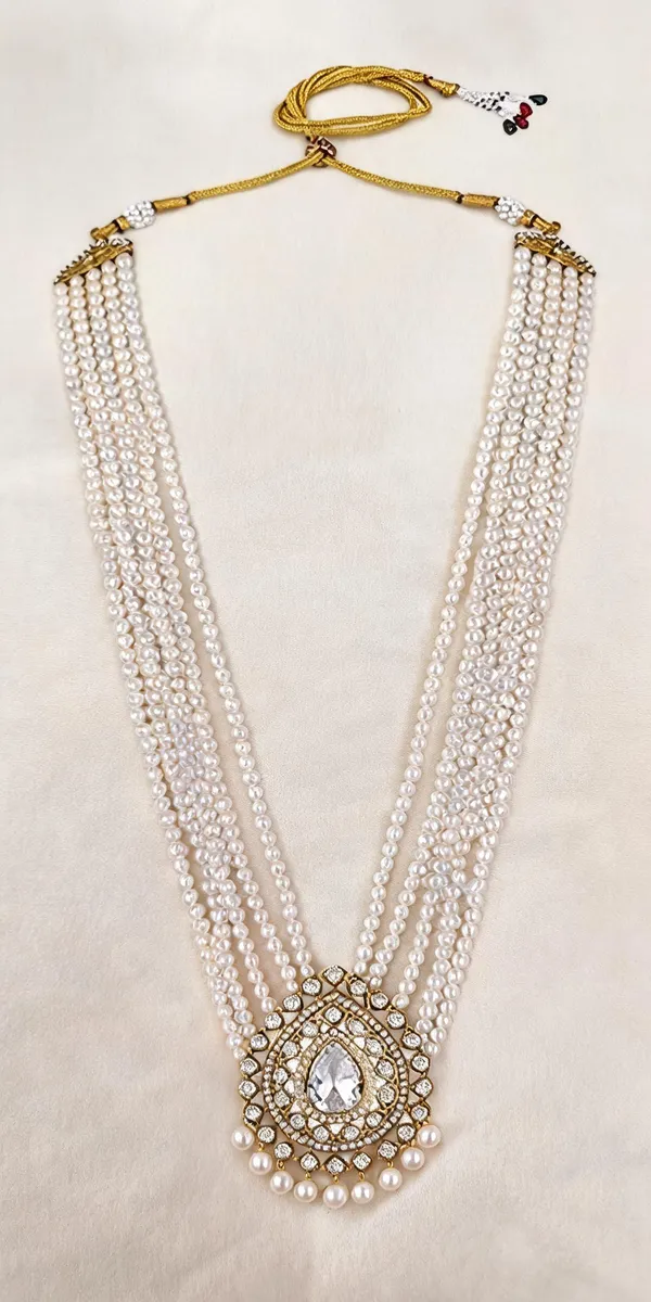 White_Necklace_Alloy_For_Unisex_Pack_Of_1