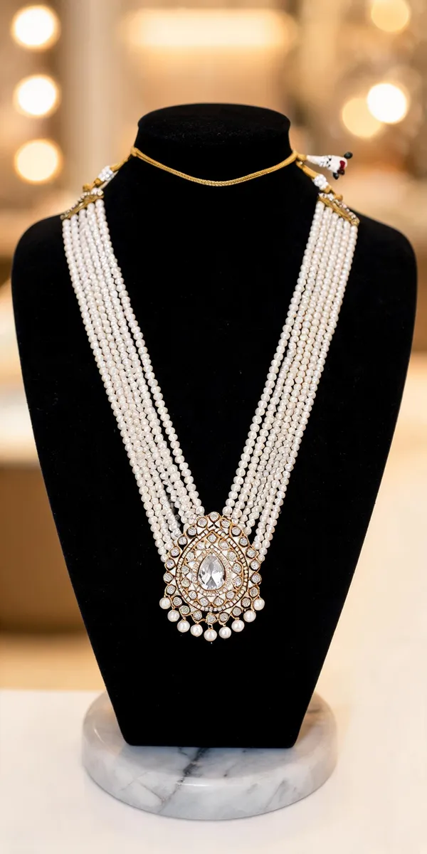 White_Necklace_Alloy_For_Unisex_Pack_Of_1