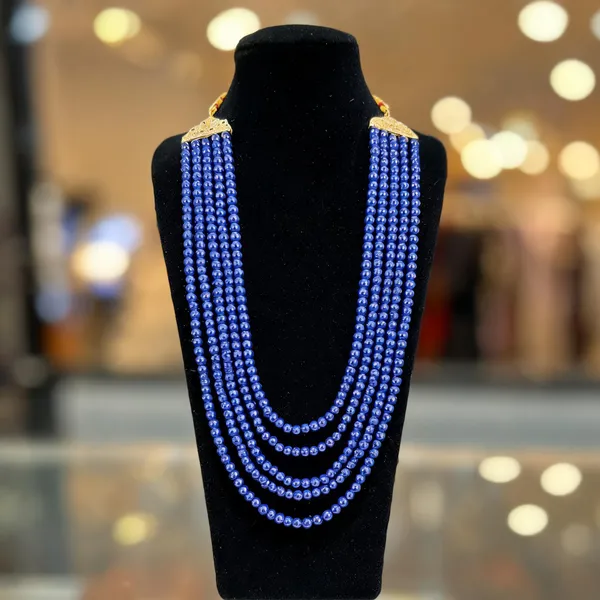 Blue_Layered_Necklace_Alloy_For_Unisex_Pack_Of_1