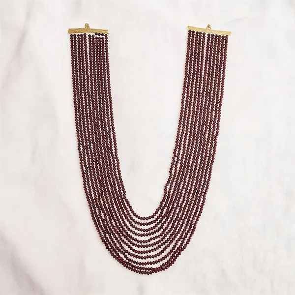 Maroon_Layered_Necklace_Alloy_For_Men_Pack_Of_1