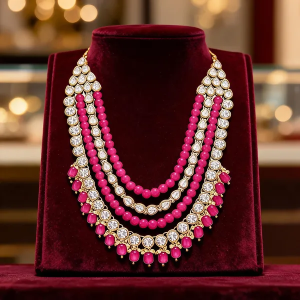 Pink_Necklace_Alloy_For_Men_Pack_Of_1