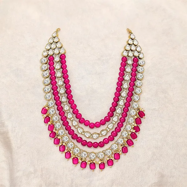 Pink_Necklace_Alloy_For_Men_Pack_Of_1
