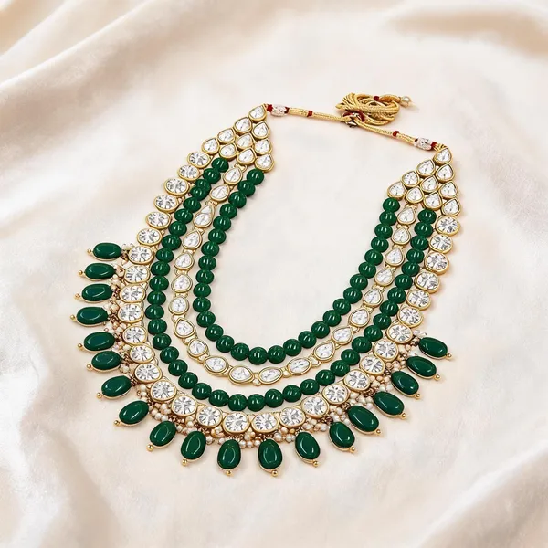 Green_Necklace_Alloy_For_Men_Pack_Of_1