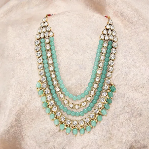 Green_Necklace_Alloy_For_Men_Pack_Of_1