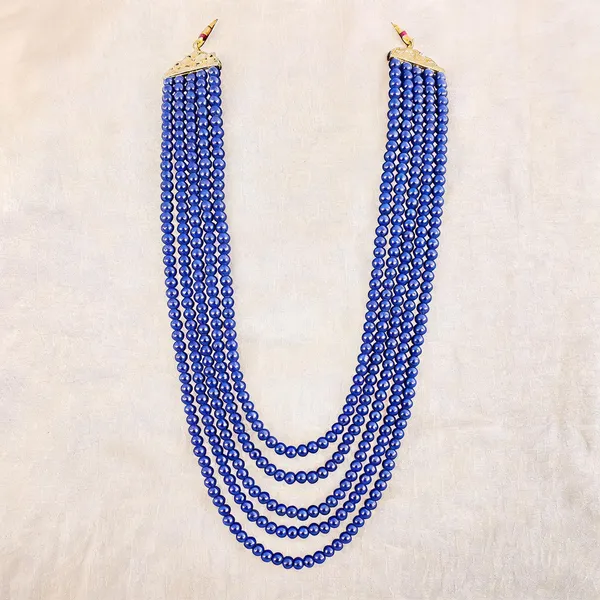 Blue_Layered_Necklace_Alloy_For_Unisex_Pack_Of_1