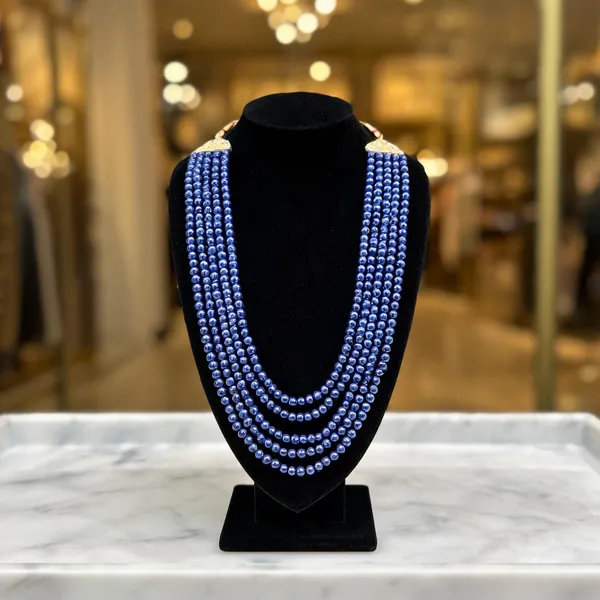 Blue_Layered_Necklace_Alloy_For_Unisex_Pack_Of_1