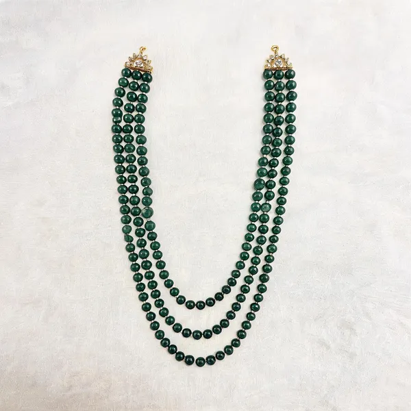 Green_Layered_Necklace_Alloy_For_Unisex_Pack_Of_1