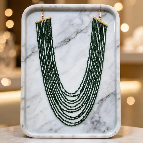 Green_Layered_Necklace_Alloy_For_Unisex_Pack_Of_1