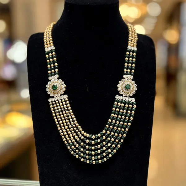 Green_And_Gold_Necklace_Alloy_For_Unisex_Pack_Of_1