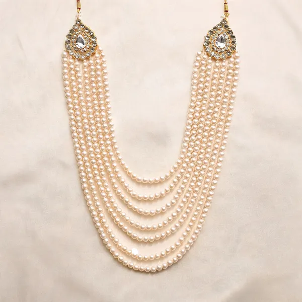 White_Necklace_Alloy_For_Unisex_Pack_Of_1