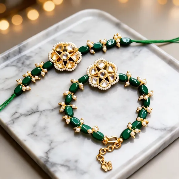 Multicolor_Rakhi,_Bracelet_Alloy_For_Brother_And_Sister-In-Law_Pack_Of_1