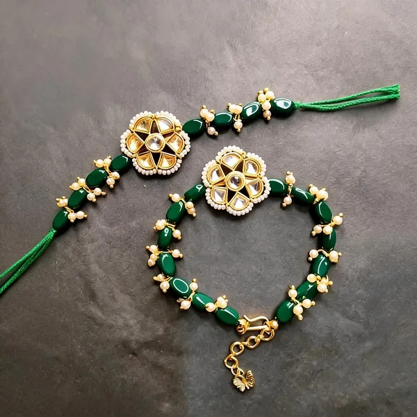 Multicolor_Rakhi,_Bracelet_Alloy_For_Brother_And_Sister-In-Law_Pack_Of_1