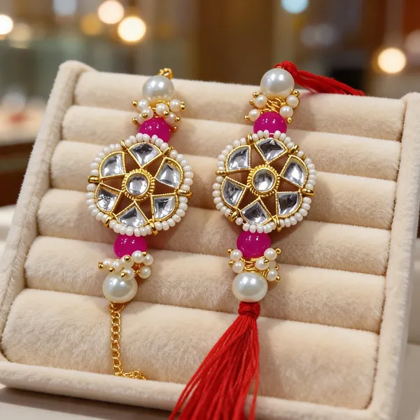 Light_Pink_Rakhi,_Lumba,_Bracelet,_Bluetooth_Rakhi,_Chawal_Roli_Pack_Alloy_For_Brother_And_Sister-In-Law_Pack_Of_2