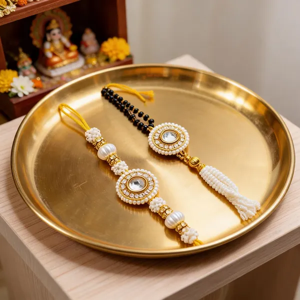 Multicolor_Rakhi,_Lumba_Alloy_For_Brother_And_Sister-In-Law_Pack_Of_1