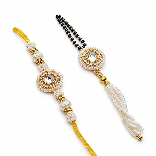 Multicolor_Rakhi,_Lumba_Alloy_For_Brother_And_Sister-In-Law_Pack_Of_1