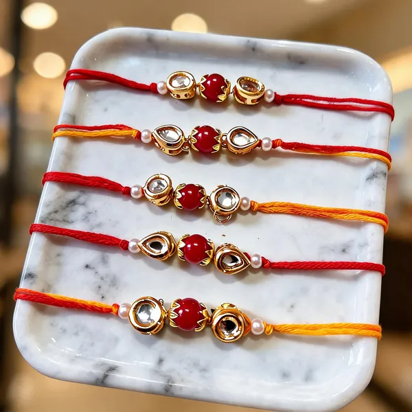 Maroon_And_White_Rakhi,_Lumba,_Bracelet,_Earrings,_Chawal_Roli_Pack_Alloy_For_Brother_And_Sister-In-Law_Pack_Of_2