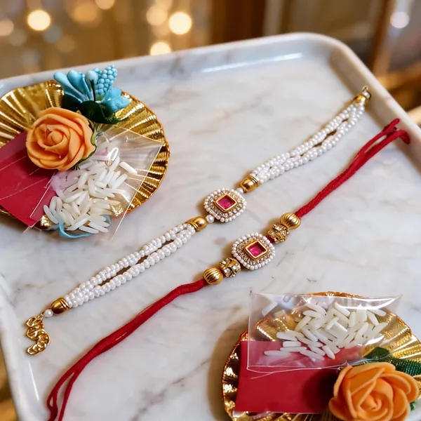 Multicolor_Rakhi,_Bracelet,_Chawal_Roli_Pack_Alloy_For_Brother_And_Sister-In-Law_Pack_Of_1