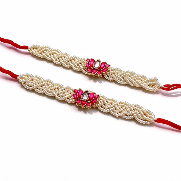 Green_And_Pink_Rakhi_Alloy_For_Brother_And_Sister-In-Law_Pack_Of_2