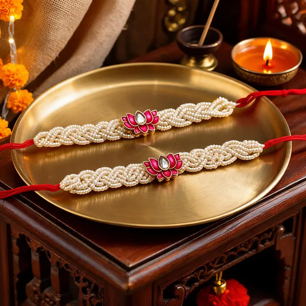Green_And_Pink_Rakhi_Alloy_For_Brother_And_Sister-In-Law_Pack_Of_2