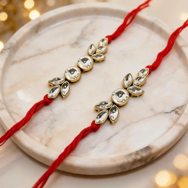 Gold_Rakhi,_Bracelet_Alloy_For_Women_And_Men_Pack_Of_2