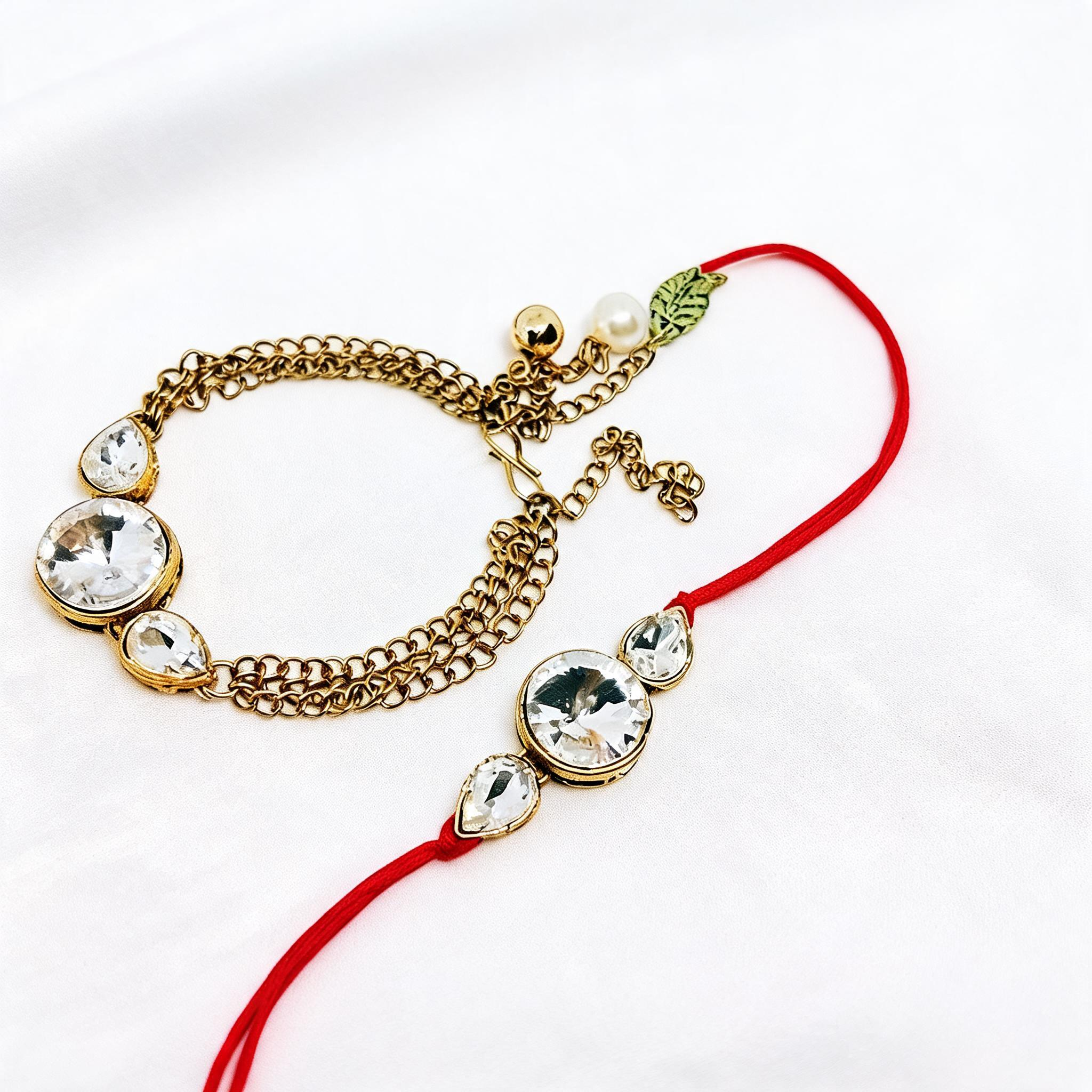Multicolor_Rakhi,_Bracelet_Alloy_For_Women_And_Men_Pack_Of_2