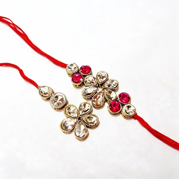 Red_Rakhi,_Bracelet_Alloy_For_Women_And_Men_Pack_Of_2