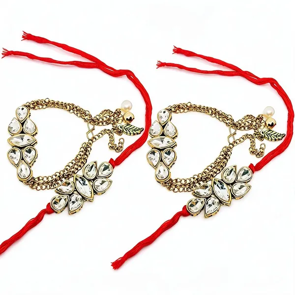 White_Rakhi_Alloy_For_Women_And_Men_Pack_Of_2