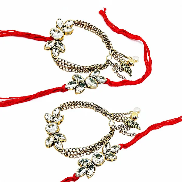 Red_And_Gold_Rakhi_Alloy_For_Women_And_Men_Pack_Of_2