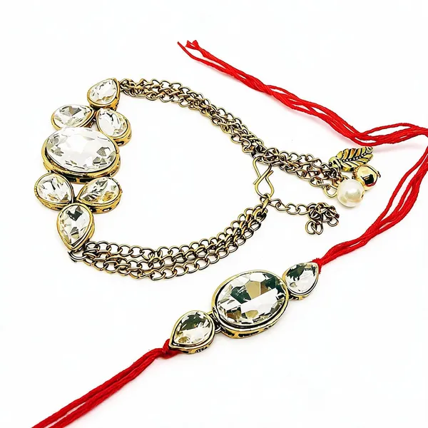 Gold_&_Red_Rakhi_Alloy_For_Women_And_Men_Pack_Of_2