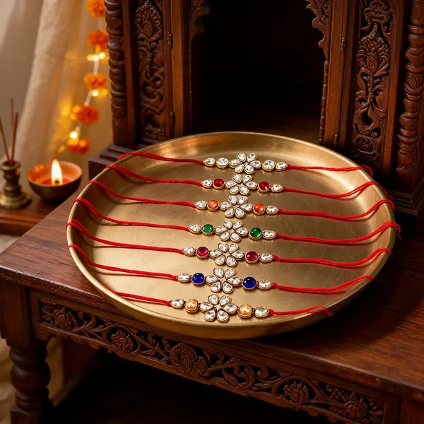 Red_&_Silver_Rakhi_Alloy_For_Women_And_Men_Pack_Of_2